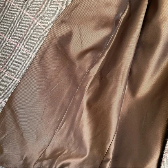 Madewell Larsen Blazer in Brown Plaid Size XXS